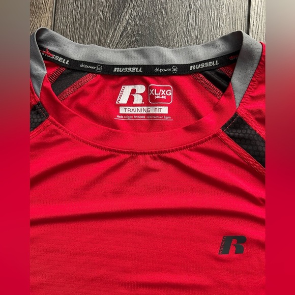 Russell Athletic Dri-Power 360 Training Tee Red Men’s XL NWOT - Picture 4 of 11